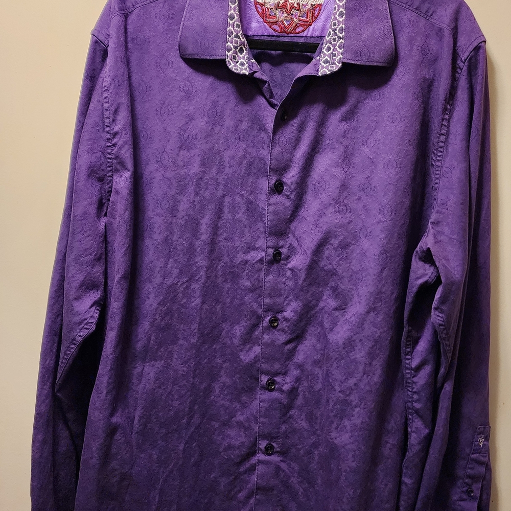 Robert Graham Royal Prince Purple Men's Shirt